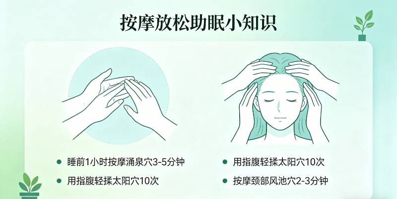 按摩放松助眠详细知识篇：涌泉穴、太阳穴、风池穴讲解